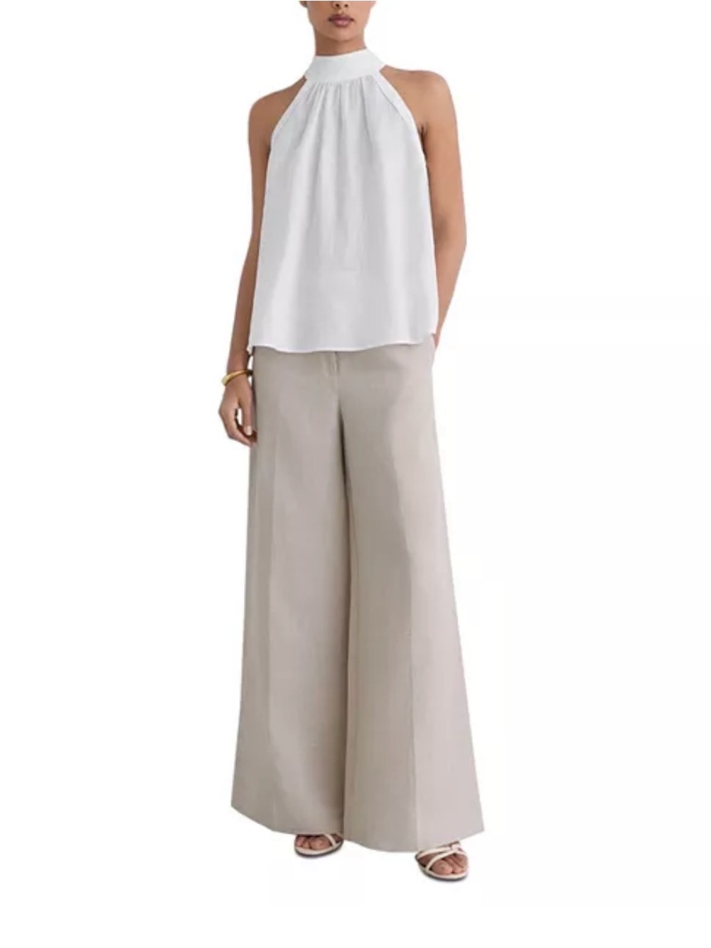 REISS Andi Linen Top in size 6